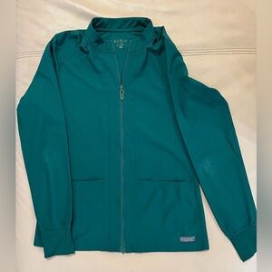 Med Couture Insight Scrub Jacket Hunter Green Size XS